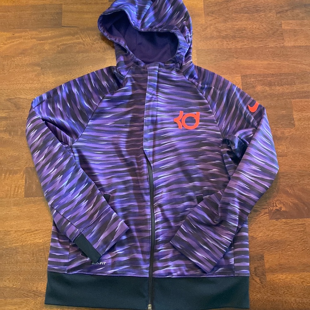 Nike KD zip up hooded sweatshirt, large